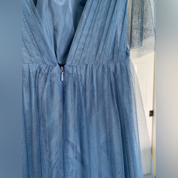 Dusty Blue Revelry Bridesmaid Dress - Picture 6 of 7